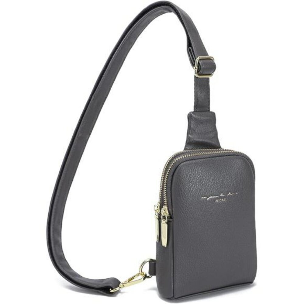 Travel Small Sling Bag Leather Crossbody Bags for Women Fanny Packs Cross Body